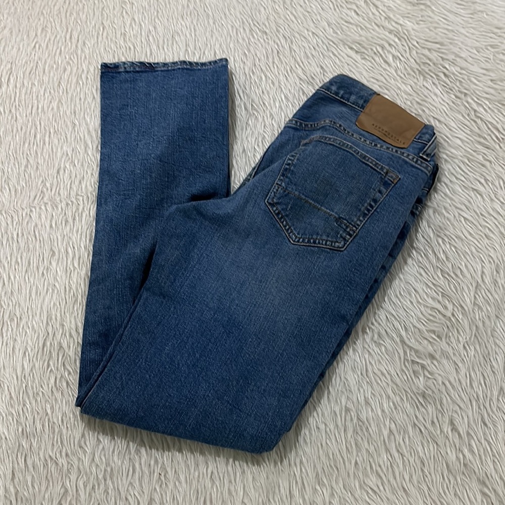 Aeropostale men’s slim straight blue denim jeans size 31/32